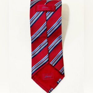 Brioni Red Striped Men's Tie